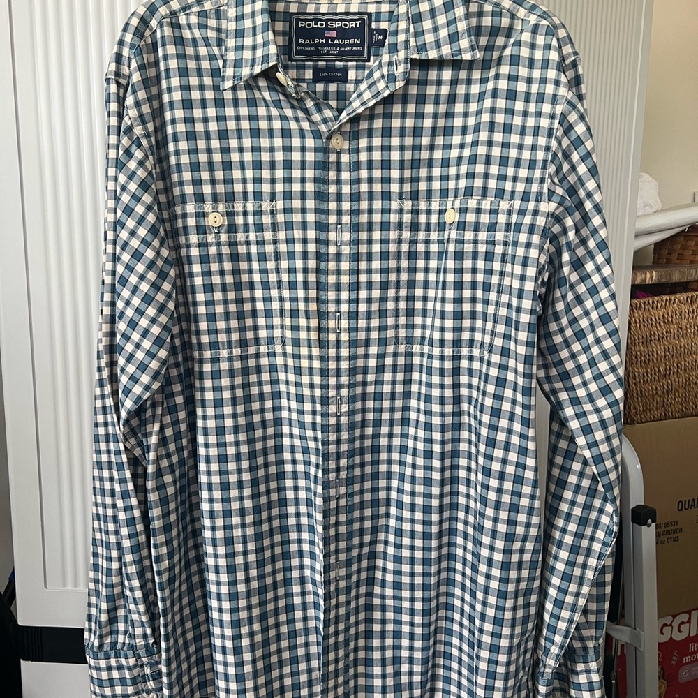 Ralph Lauren Polo Sport Men's Blue Checkered Shirt